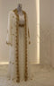 Grand White Georgette Kaftan Dress with Zari Work | Luxury Party & Wedding Wear