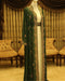 Green and White Eid Kaftan for Women