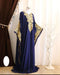 Navy-Blue Handcrafted Zari work Stitched Dress Georgette Kaftan Party Wear Wedding Dresses