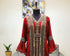 Maroon luxurious Bell Sleeves Moroccan Kaftan with Sun Proof Hijab.