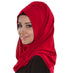 Maroon color luxurious full sleeves Handmade Moroccan Kaftan with Sun-proof hiijab.