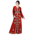 Maroon color luxurious full sleeves Handmade Moroccan Kaftan with Sun-proof hiijab.