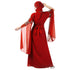 Maroon color luxurious Long Sleeves Handmade Moroccan Kaftan Embroidered zari work hijab