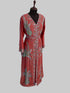 Maroon color luxurious Full Sleeves Handmade Moroccan Kaftan.