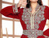 Maroon color luxurious Handmade Moroccan Kaftan with hijjab