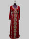 Maroon luxurious Full Sleeves Moroccan Kaftan.