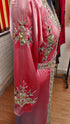 Maroon inner light gold color luxurious Full Sleeves Handmade Moroccan Kaftan.