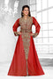 Maroon & White color luxurious Full Sleeves Handmade Moroccan Kaftan .