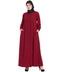 Maroon Plain Nida Abaya
