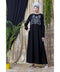 Black Nazneen Embroidered Party Abaya
