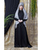 Black Nazneen Side Open Band At Waist Nida Abaya