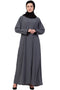 Grey Plain Nida Abaya