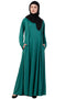Green Plain Polyester Abaya