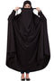 Black Plain Polyester Abaya