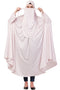 Pink Plain Polyester Abaya