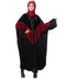 Nazneen velvet contrast triangle front open Dubai Kaftan
