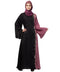 Nazneen Contrast Front & sleeve Hand work Abaya