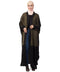 Nazneen two colors front open kaftan cum abaya