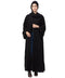 Nazneen all over Star embroidery bell sleeve Abaya