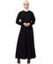 Nazneen front Pleated a line Abaya