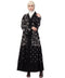 Nazneen full Zari embroidered front open part Abaya