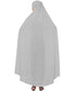 Silver Grey 100% Polyester Knits -Jersey Extra Nose Piece Head To Toe Free Size hijab