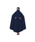 Navy Blue 100% Viscose Knits-Jersey Extra Nose Piece Head To Toe Free Size hijab