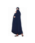Navy Blue 100% Viscose Knits-Jersey Extra Nose Piece Head To Toe Free Size hijab