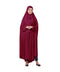Maroon 100% Viscose Knits-Jersey Extra Nose Piece Head To Toe Free Size hijab