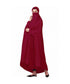 Maroon 100% Viscose Knits-Jersey Extra Nose Piece Head To Toe Free Size hijab