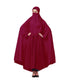 Maroon 100% Viscose Knits-Jersey Extra Nose Piece Head To Toe Free Size hijab