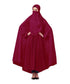 Maroon 100% Viscose Knits-Jersey Extra Nose Piece Head To Toe Free Size hijab