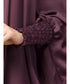 Plum Premium Shine Nida Two pc Khimer & Skirt Ready to wear Instant Hijab cum Naqab Set