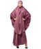 Mauve Pink Premium Shine Nida Two pc Khimer & Skirt Ready to wear Instant Hijab cum Naqab Set