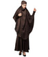 Chocolate Brown Premium Shine Nida Two pc Khimer & Skirt Ready to wear Instant Hijab cum Naqab Set