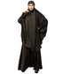 Olive Green Premium Shine Nida Two pc Khimer & Skirt Ready to wear Instant Hijab cum Naqab Set