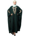 Battle Green Matt Nida Neck and Sleeve Embroidery with Cuff free Size Kaftan