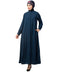 Rust Matt Nida Front open Hidden Placket Daily wear casual Abaya
