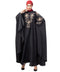 Dark Grey Premium Shine Nida front and sleeve resham embroidery Irani Kaftan