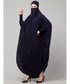 Nazneen Head to toe smocking at sleeve ready to wear one pc Jilbab with Naqab