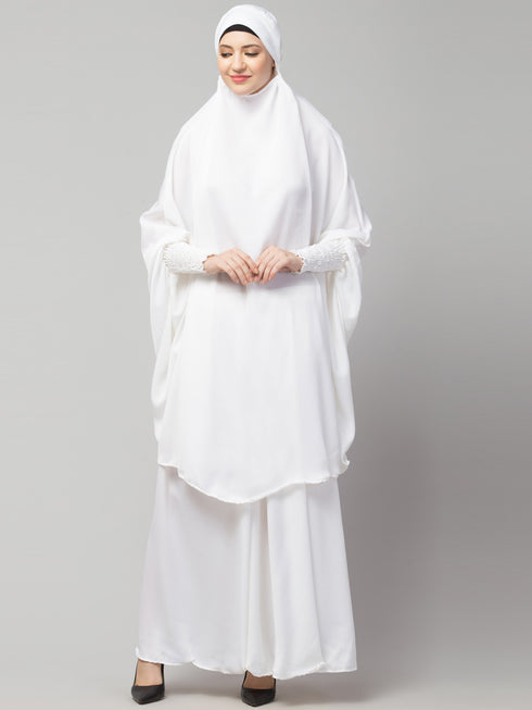 Nazneen Two pcs Khimer & Skirt Ready to wear Instant Hijab cum Naqab Set