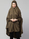 Nazneen Stretchable Jersey Long Sleeve Jilbab with Elastic Cuffs
