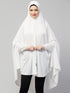 Nazneen stretchable Jersey elastic at wrist with sleeve Jilbab cum prayer khimar Hijab