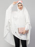 Nazneen stretchable Jersey elastic at wrist with sleeve Jilbab cum prayer khimar Hijab