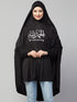 Black Polyester Gold Printed Hijab