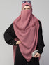 Nazneen Frill around shoulder, Triangle instant ready to wear tie at back Trendy Hijab