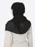 nazneen georgette plain black band hijab 30x78