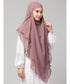mauve georgette two-layer tie-back ready-to-wear hijab cum naqab