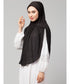 Black 100% Viscose Knits/ Hosiery gathered Instant Ready to Wear Prayer Hijab