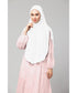 White 100% Viscose Knits/ Hosiery gathered Instant Ready to Wear Prayer Hijab
